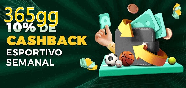 10% de bônus de cashback na 365gg